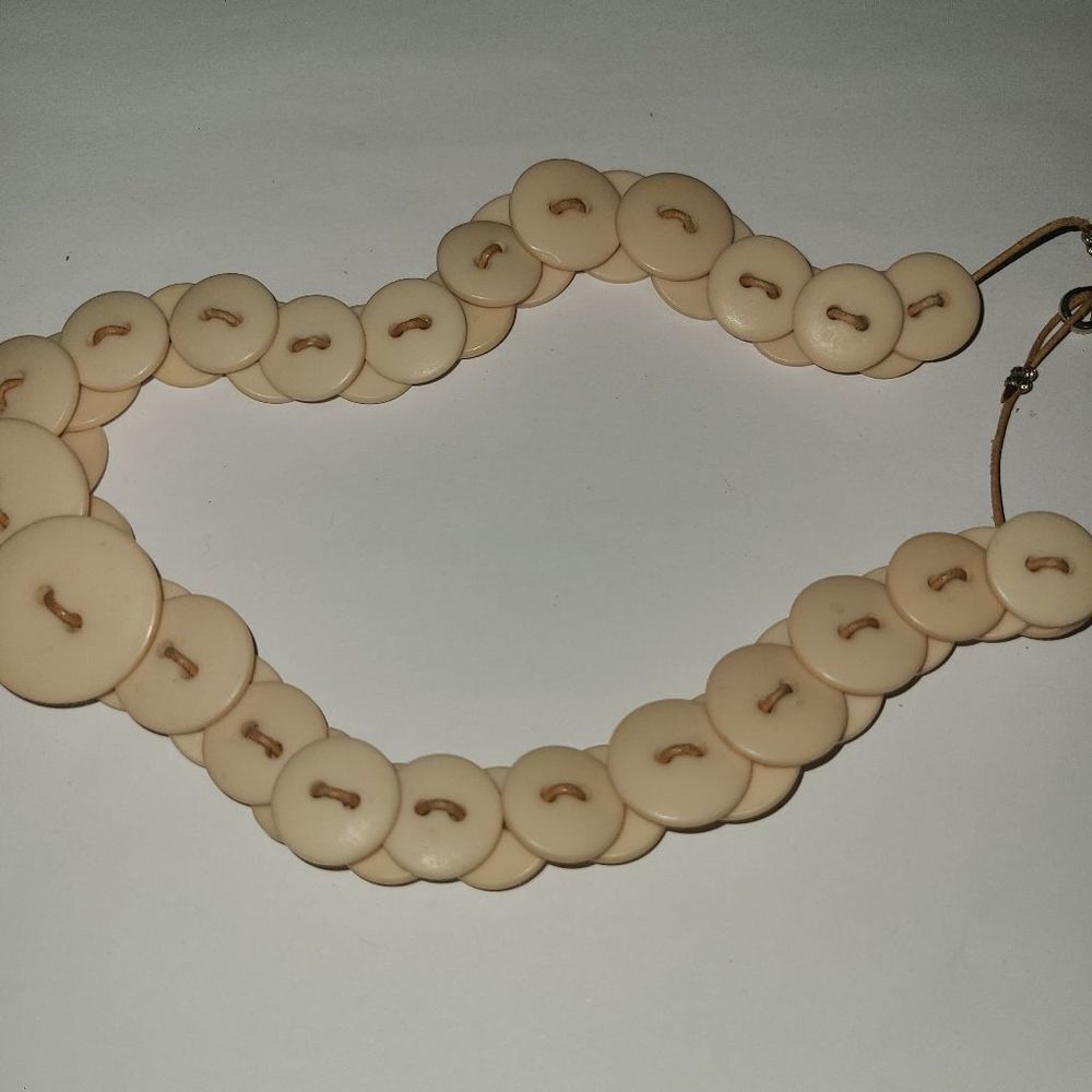 Retro Funky Button Necklace